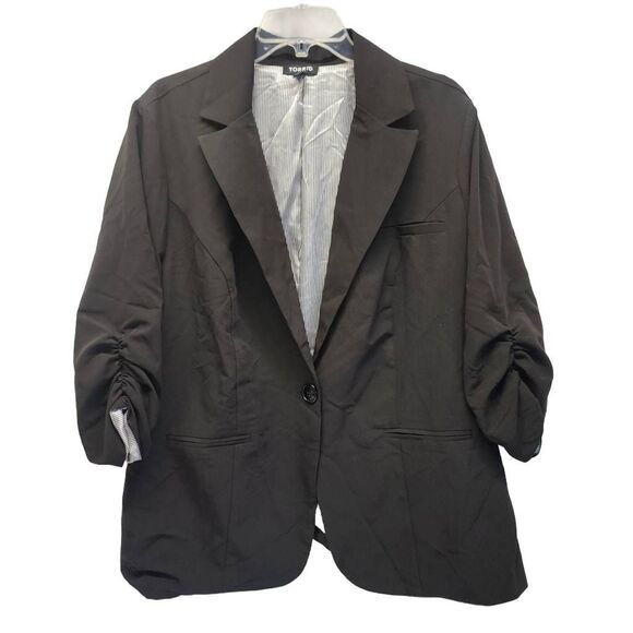 Torrid Women's Black One Button Blazer Size 3XL D15 - Picture 1 of 9